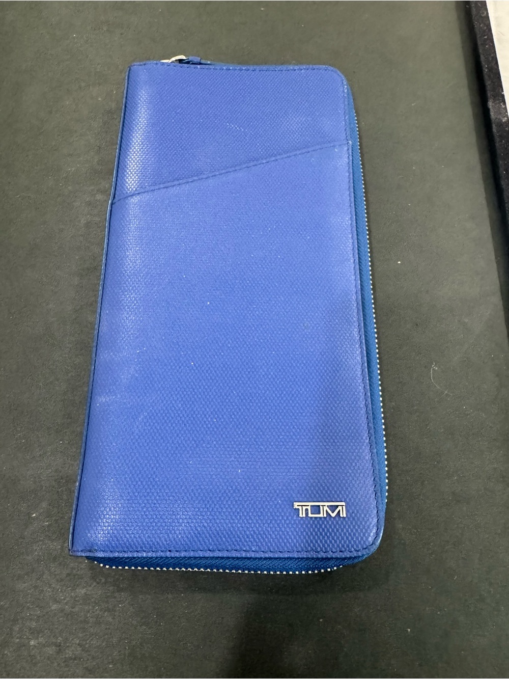 Tumi Royal Blue Zip-Around Long Wallet
